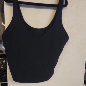lululemon athletica Black Scoop Neck Tank Top